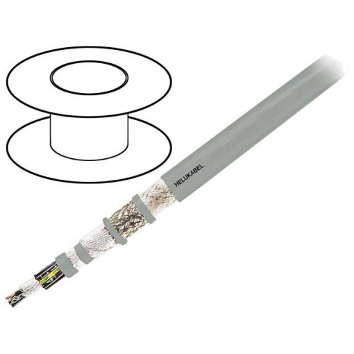 22594; Wire: control cable; MULTIFLEX 512®-C-PUR; 3G1mm2; PUR; grey; Cu; HELUKABEL