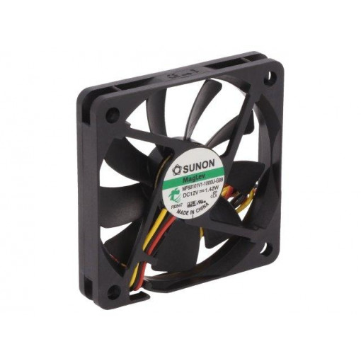 MF60101V1-1000U-G99; Fan: DC; axial; 12VDC; 60x60x10mm; 27.55m3/h; 28.5dBA; Vapo; 4000rpm; SUNON