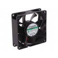 MF80251V1-1000U-A99; Fan: DC; axial; 12VDC; 80x80x25mm; 69.29m3/h; 33dBA; Vapo; 3200rpm; SUNON