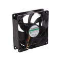 MF92251V1-1000U-G99; Fan: DC; axial; 12VDC; 92x92x25mm; 87.04m3/h; 34dBA; Vapo; 3000rpm; SUNON