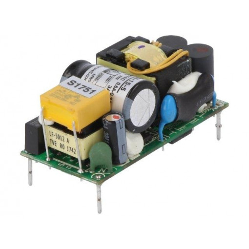 MFM-15-5; Power supply: switched-mode; open; 15W; 49x23.8x23mm; 5VDC; 3A; MEAN WELL