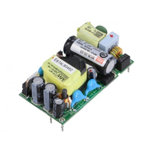 MFM-30-24; Power supply: switched-mode; open; 30W; 80÷264VAC; OUT: 1; 24VDC; MEAN WELL