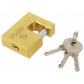 24550; Padlock; hardened shaft; Kind: mandrel; Equipment: 3 keys; gates; MEGA