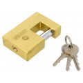 24565; Padlock; hardened shaft; Kind: mandrel; Equipment: 3 keys; gates; MEGA