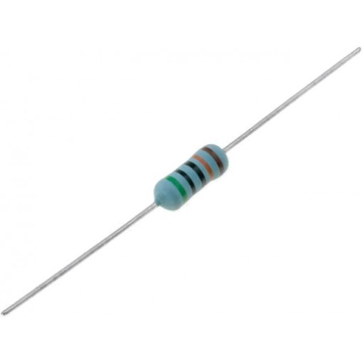 ; Resistor: metal glaze; THT; 500kΩ; 1W; ±1%; axial; ROYAL OHM