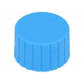 40030-02; Cap; Body: blue; Øint: 33.2mm; H: 23.1mm; Mounting: push-in; SUNDPLAST