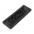 MH25 IP55 RAL 9005; Multigate grommet; black; Holes no: 25; -40÷90°C; IP55; TRELLEBORG