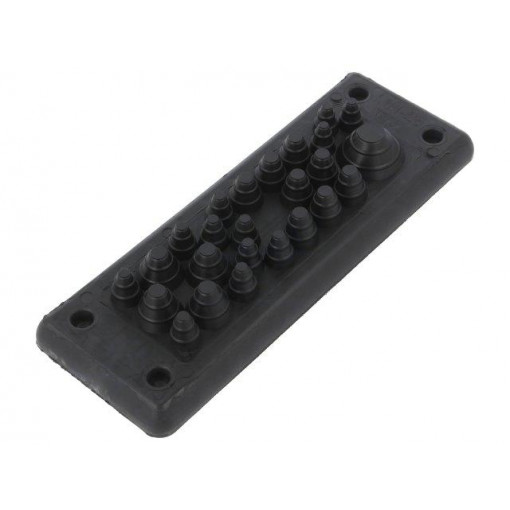 MH25 IP55 RAL 9005; Multigate grommet; black; Holes no: 25; -40÷90°C; IP55; TRELLEBORG