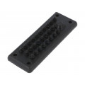 MH27 IP55 RAL 9005; Multigate grommet; black; Holes no: 27; -40÷90°C; IP55; TRELLEBORG