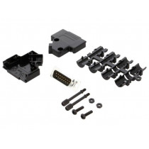 MHD45PPK9-DB9P-K; D-Sub; PIN: 9; plug; male; angled 45°; soldering; for cable; MH CONNECTORS