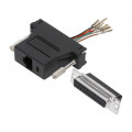 MHDA25-SMJ8-K-RC; Transition: adapter; RJ45 socket,D-Sub 25pin female; MH CONNECTORS