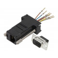 MHDA9-PMJ8-K-RC; Transition: adapter; RJ45 socket,D-Sub 9pin male; MH CONNECTORS