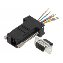 MHDA9-PMJ8-K-RC; Transition: adapter; RJ45 socket,D-Sub 9pin male; MH CONNECTORS