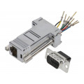 MHDA9-PMJ8-M-K-RC; Transition: adapter; RJ45 socket,D-Sub 9pin male; MH CONNECTORS