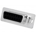 MHDB15SS; D-Sub; PIN: 15; plug; female; for cable; soldering; MH CONNECTORS MHDB15SS; D-Sub; PIN: 15; plug; female; for cable; soldering; MH CONNECTORS