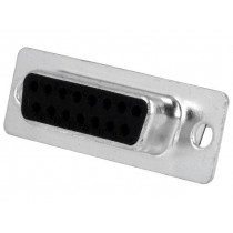 MHDB15SS; D-Sub; PIN: 15; plug; female; for cable; soldering; MH CONNECTORS MHDB15SS; D-Sub; PIN: 15; plug; female; for cable; soldering; MH CONNECTORS