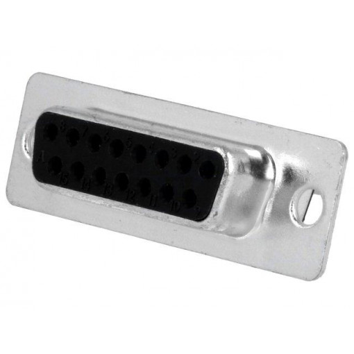 MHDB15SS; D-Sub; PIN: 15; plug; female; for cable; soldering; MH CONNECTORS MHDB15SS; D-Sub; PIN: 15; plug; female; for cable; soldering; MH CONNECTORS