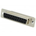 MHDBC25SS; D-Sub; PIN: 25; plug; female; for cable; Type: w/o contacts; 3A; 250V; MH CONNECTORS