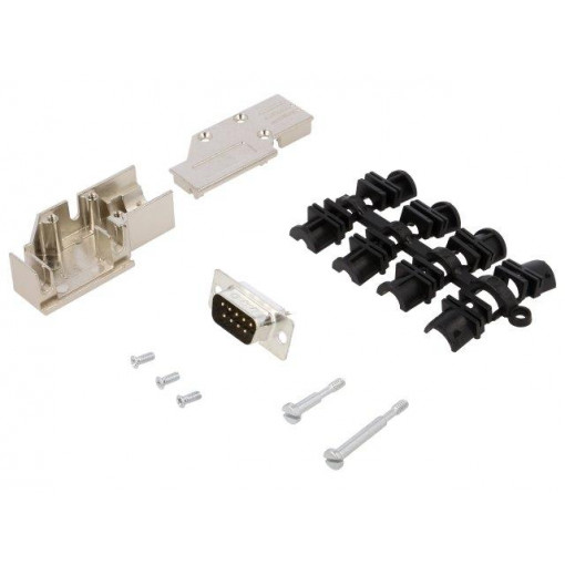 MHDCMR9-DB9P-K; D-Sub; PIN: 9; plug; male; angled 90°; soldering; for cable; MH CONNECTORS