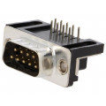 MHDD9M-T-B-S-RBM; D-Sub; PIN: 9; socket; male; on PCBs; angled 90°; THT; UNC4-40; 3A; MH CONNECTORS MHDD9M-T-B-S-RBM; D-Sub; PIN: 9; socket; male; on PCBs; angled 90°; THT; UNC4-40; 3A; MH CONNECTORS