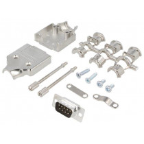 6355-0006-01; D-Sub; PIN: 9; plug; male; straight; soldering; for cable; black; ENCITECH 6355-0006-01; D-Sub; PIN: 9; plug; male; straight; soldering; for cable; black; ENCITECH