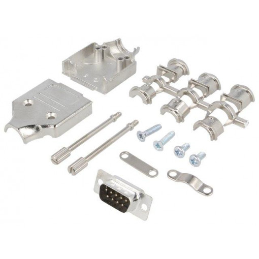 6355-0006-01; D-Sub; PIN: 9; plug; male; straight; soldering; for cable; black; ENCITECH 6355-0006-01; D-Sub; PIN: 9; plug; male; straight; soldering; for cable; black; ENCITECH