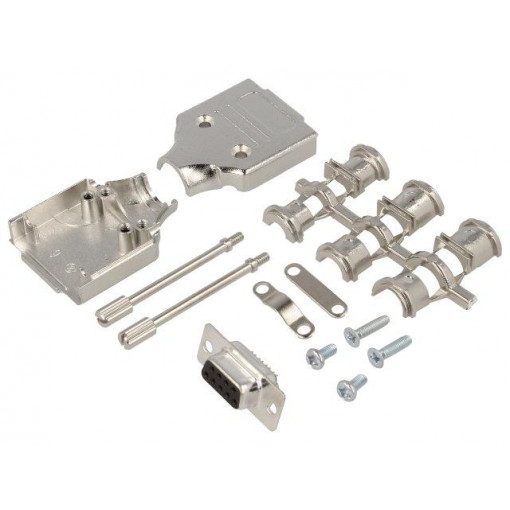6355-0006-11; D-Sub; PIN: 9; plug; female; straight; soldering; for cable; black; ENCITECH 6355-0006-11; D-Sub; PIN: 9; plug; female; straight; soldering; for cable; black; ENCITECH