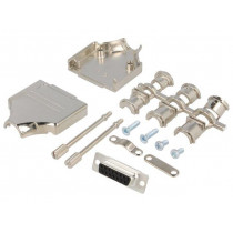 6355-0005-12; D-Sub; PIN: 15; plug; female; straight; soldering; for cable; black; ENCITECH 6355-0005-12; D-Sub; PIN: 15; plug; female; straight; soldering; for cable; black; ENCITECH