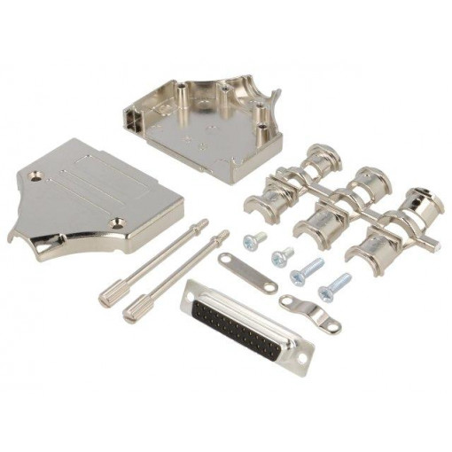 6355-0006-13; D-Sub; PIN: 25; plug; female; straight; soldering; for cable; black; ENCITECH 6355-0006-13; D-Sub; PIN: 25; plug; female; straight; soldering; for cable; black; ENCITECH