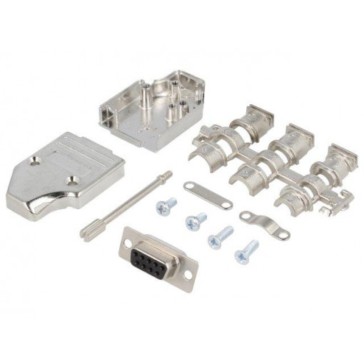 6355-0007-11; D-Sub; PIN: 9; plug; female; angled; soldering; for cable; black; ENCITECH 6355-0007-11; D-Sub; PIN: 9; plug; female; angled; soldering; for cable; black; ENCITECH