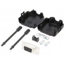 MHDPPK9-DB9S-K; D-Sub; PIN: 9; plug; female; straight; soldering; for cable; MH CONNECTORS