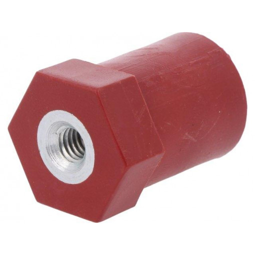 MIB2506D20; Support insulator; L: 25mm; Ø: 20mm; Uoper: 600V; UL94V-0; Ubr: 15kV; MOREK