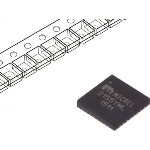 MIC2155YML-TR; PMIC; DC/DC converter; Uoper: 4.5÷14.5V; Uout: 0.7÷3.6V; MLF32; MICROCHIP TECHNOLOGY