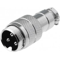 MIC343; Plug; microphone; male; PIN: 3; for cable; straight; NINIGI