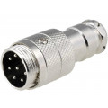 MIC348; Plug; microphone; male; PIN: 8; for cable; straight; NINIGI