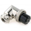 MIC358; Plug; microphone; female; PIN: 8; for cable; angled 90°; NINIGI