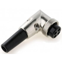 MIC364; Plug; microphone; female; PIN: 4; with strain relief; for cable; NINIGI