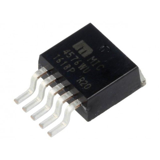 MIC4576WU; PMIC; DC/DC converter; Uoper: 4÷36V; Uout: 1.23÷33V; TO263-5; buck; MICROCHIP (MICREL)