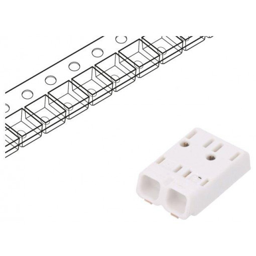 MICROCON-SMD-2PS 88168038; Connector: plug-in; MICROCON; 4mm; ways: 2; 0.2÷0.75mm2; 6A; SMT; ELECTRO TERMINAL MICROCON-SMD-2PS 88168038; Connector: plug-in; MICROCON; 4mm; ways: 2; 0.2÷0.75mm2; 6A; SMT; ELECTRO TERMINAL
