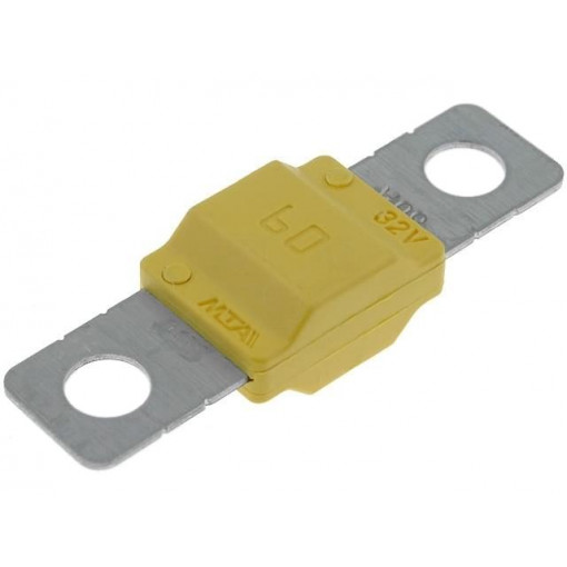MIDIVAL 60A; Fuse: fuse; 60A; 32V; automotive; 40mm; MIDIVAL; Mounting: M5 screw; MTA