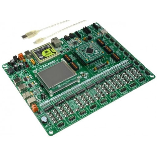 EASYMX PRO V7 FOR STM32; Dev.kit: ARM ST; STM32F107VCT6,VS1053; Add-on connectors: 2; MIKROELEKTRONIKA
