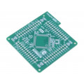 EASYMX PRO V7 STM32 EMPTY MCUCARD HP; Multiadapter; Plug-In-Module board HP 100pin TQFP; MIKROELEKTRONIKA