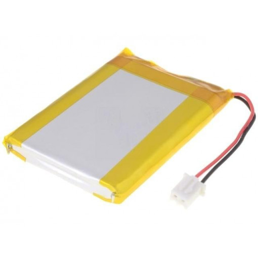 LI-POLYMER BATTERY 3.7V 2000MAH; Re-battery: Li-Po; 3.7V; 2000mAh; leads with plug; 6.7x44x63mm; MIKROELEKTRONIKA