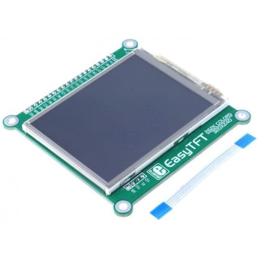 EASYTFT BOARD; Expansion board; GLCD 128x64; Features: HX8347D display driver; MIKROELEKTRONIKA
