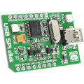 USB SPI CLICK; Click board; interface; SPI,USB; MCP2210; mikroBUS connector; MIKROELEKTRONIKA