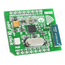 NRF C CLICK; Click board; RF transceiver; SPI; A5839,nRF24L01P; 3.3VDC; MIKROELEKTRONIKA