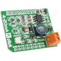 4-20MA R CLICK; Click board; converter; SPI; INA196,MCP3201,TPS61041; 3.3/5VDC; MIKROELEKTRONIKA 4-20MA R CLICK; Click board; converter; SPI; INA196,MCP3201,TPS61041; 3.3/5VDC; MIKROELEKTRONIKA