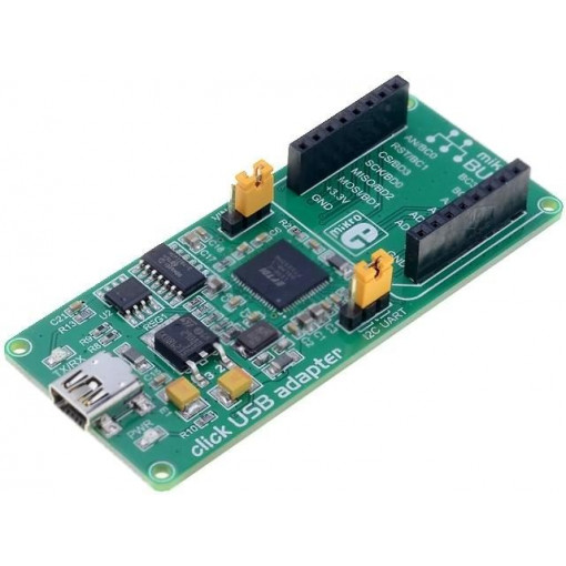 CLICK USB ADAPTER; Click board; converter; I2C,SPI,UART,USB; FT2232H,MCP3204; MIKROELEKTRONIKA