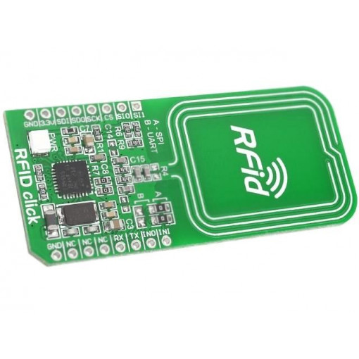 RFID CLICK; Click board; RFID; SPI,UART; CR95HF; mikroBUS connector; 3.3/5VDC; MIKROELEKTRONIKA