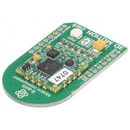 3D MOTION CLICK; Click board; accelerometer,magnetometer,gyroscope; I2C; 3.3VDC; MIKROELEKTRONIKA 3D MOTION CLICK; Click board; accelerometer,magnetometer,gyroscope; I2C; 3.3VDC; MIKROELEKTRONIKA